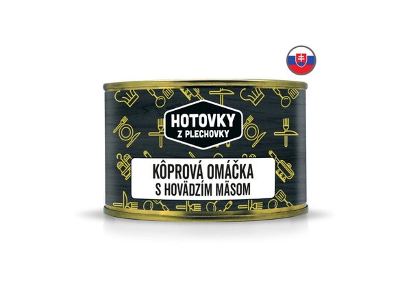 Hotovky Z Plechovky - Kôprová Omáčka S Hovädzím Mäsom