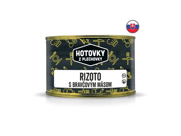 Hotovky Z Plechovky - Rizoto S Bravčovým Mäsom 400g