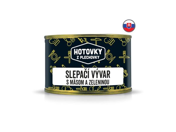 Hotovky Z Plechovky - Slepačí Vývar S Mäsom A Zeleninou 400ml