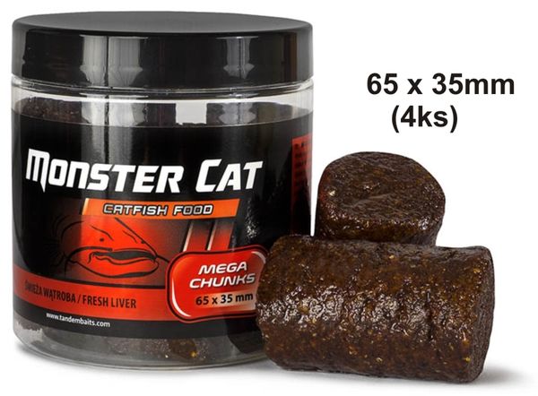 Tandem Baits Monster Cat Sumcové Pelety 65x35mm 4ks